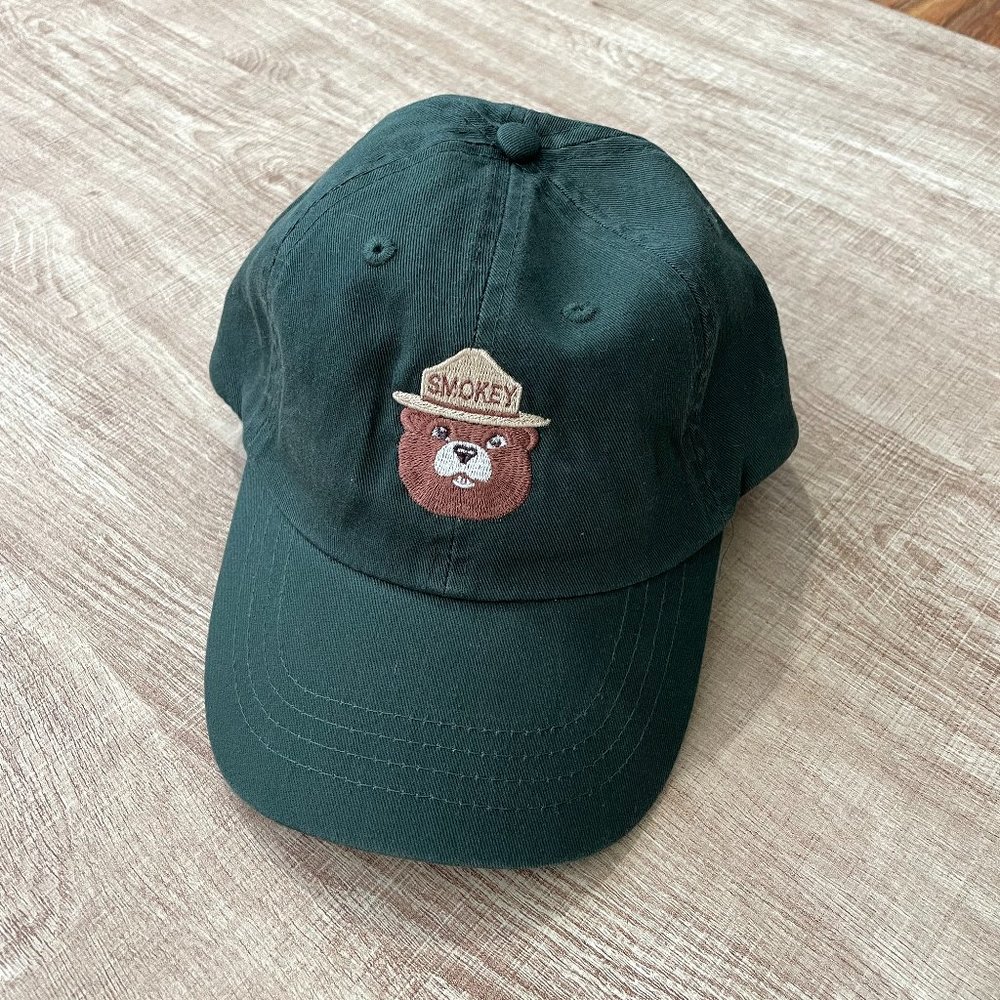 Port Authority Smokey The Bear “Only You” Hat Cap Beige Green Adjustable fit